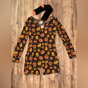 Fleece Pumpkin Romper